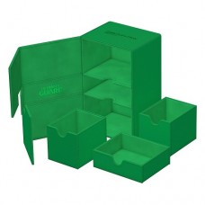 Ultimate Guard - Twin Flip’n’Tray 160+ Monocolor Xenoskin Green 160+雙層單色皮革卡盒 綠色 UGD011238 (NT1250)