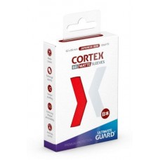 Ultimate Guard 60 - 消光皮革卡套 - 日規尺寸 - 紅色 - Cortex Sleeves Japanese Size - Matte Red - UGD011167